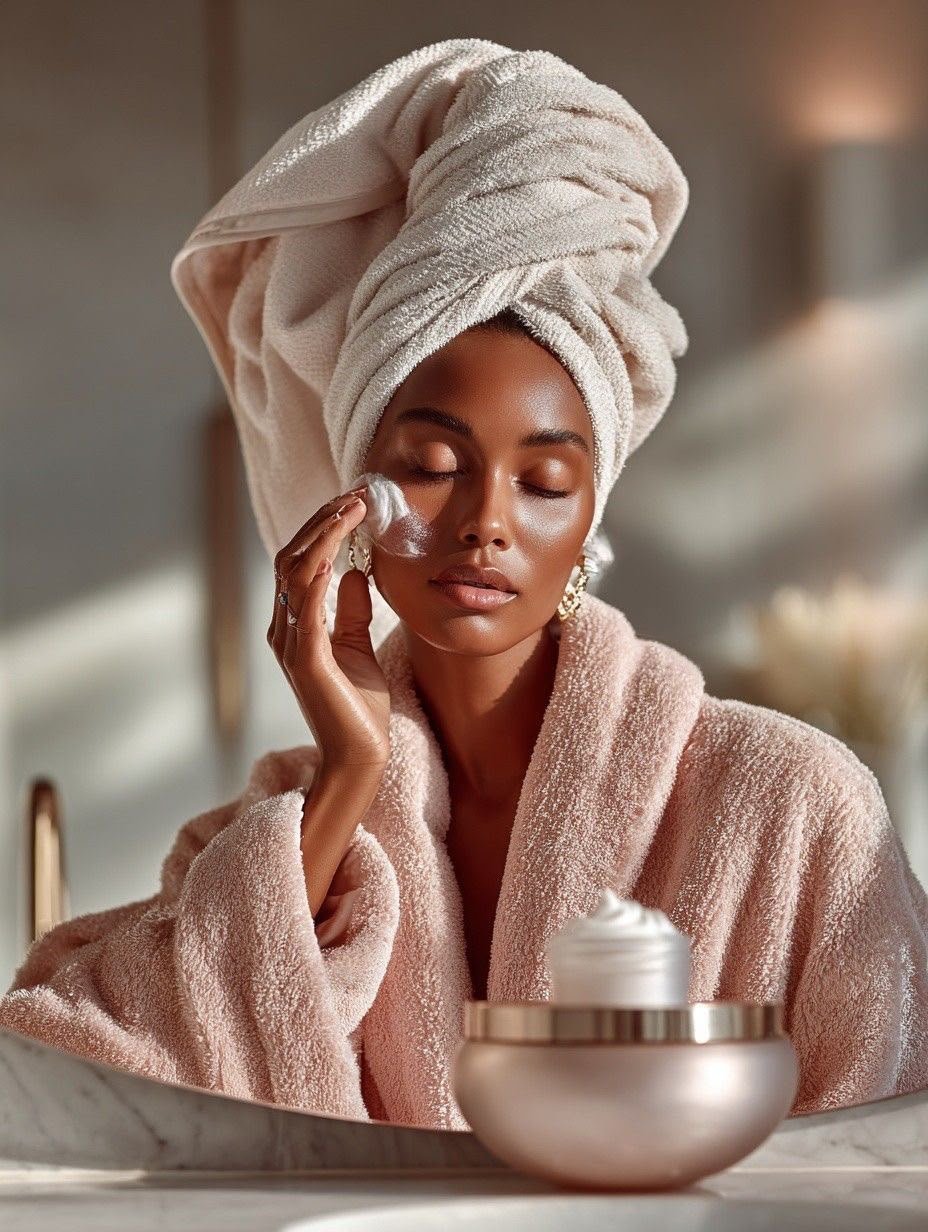 Facial hydration ritual at home